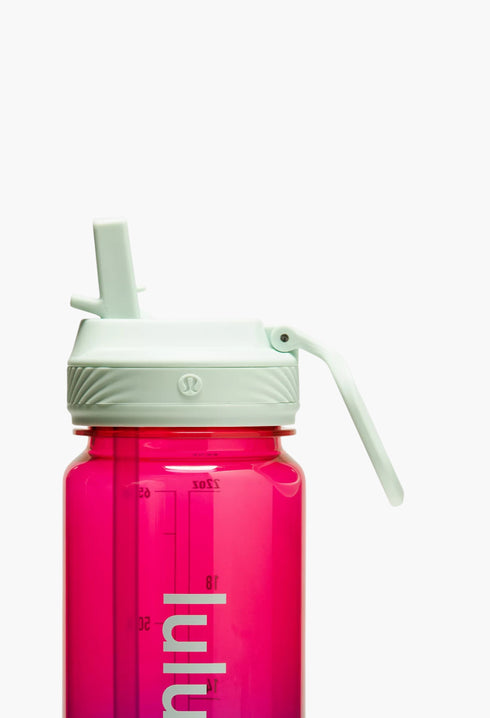 Geranium Pink/Galactic Cobalt/Ocean Air - Back to Life Clear Bottle 24oz Straw Lid - GLAM MODA